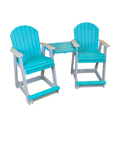 Counter Height Tete-a-Tete Chair Set Dutch Country Patio, LLC